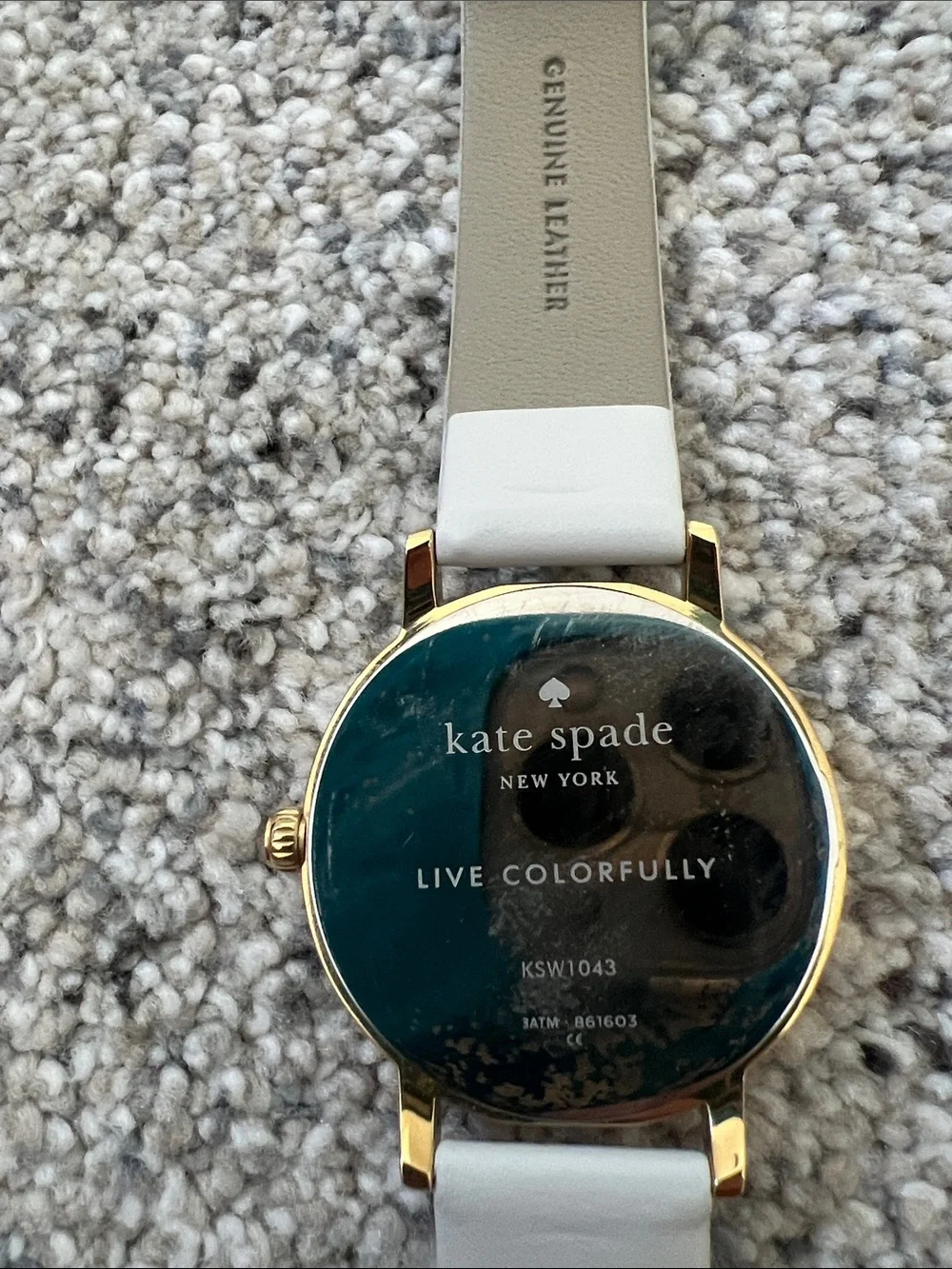kate spade Cream Strap Gold-Tone Watch with Bird Accent Dial